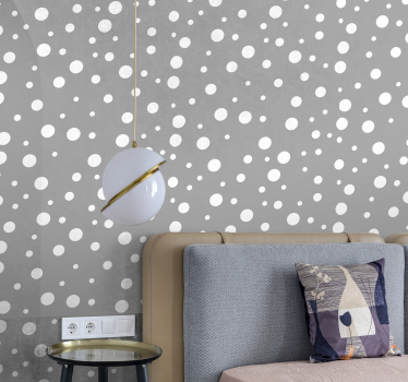 Polka dots wallpaper polka dot design - TenStickers