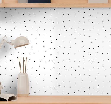 Scattered Triangles geometric wallpaper - TenStickers