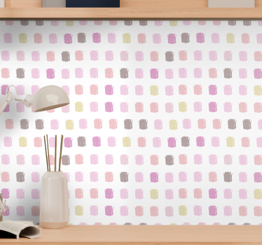 Square Brush Strokes wallpaper squares - TenStickers