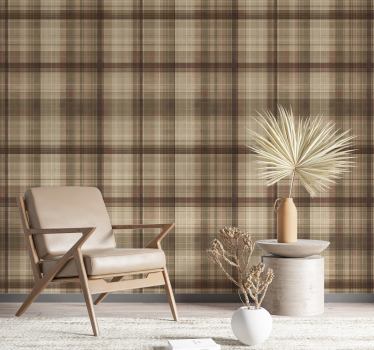 Textile effect wallpaper squares - TenStickers