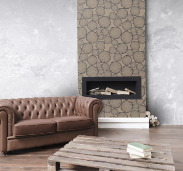 Tree trunk wallpaper Vintage - TenStickers
