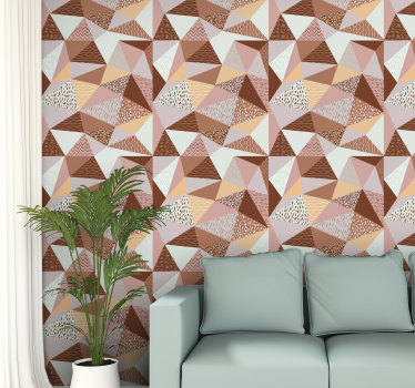Triangles - composition Geometric Triangle Wallpaper - TenStickers