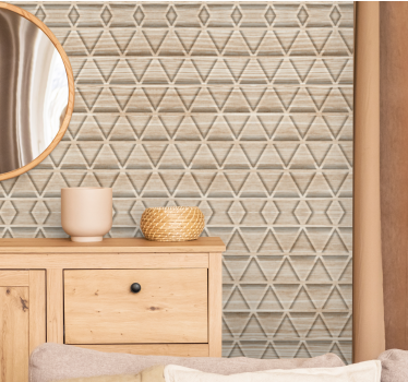 3D texture layers triangles wallpaper - TenStickers