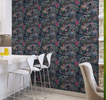 Kitchen Wallpaper Oriental Style - TenStickers