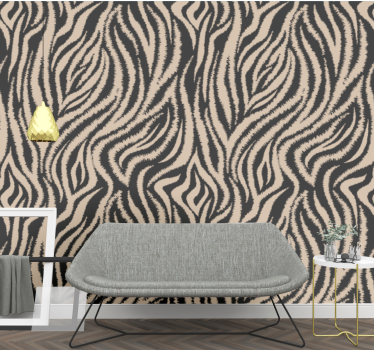 Zebra Inspired wallpaper zebras - TenStickers