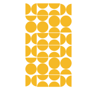 Contemporary wallpaper overlapping yellow circles